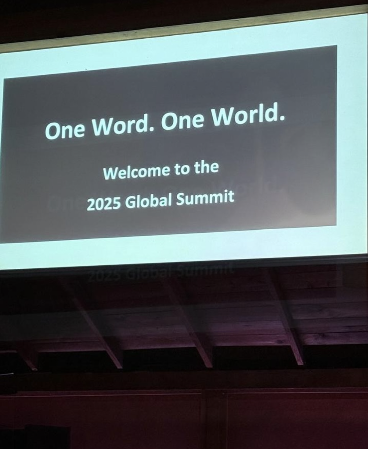 One Word. One World. - Welcome to the 2025 Global Summit